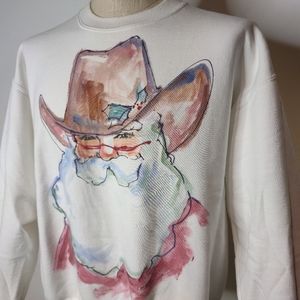 Vintage 90s Diane Wat Hand Painted Sweatshirt Sant